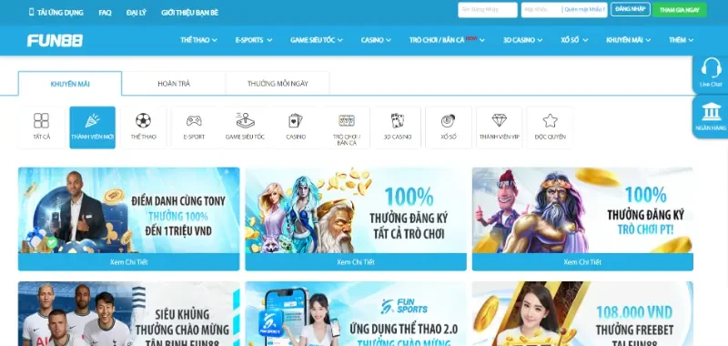 FUN88 luôn đứng đầu top casino online chất lượng tại Việt Nam